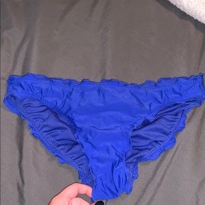 Royal blue ruffled bikini bottoms🦋